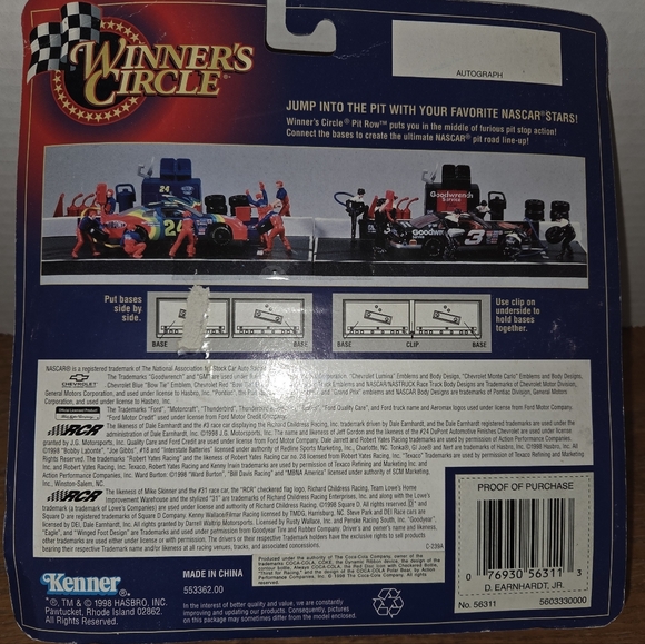 KENNER - WINNER'S CIRCLE PIT ROW SERIES - DALE EARNHARDT JR - NEW - Picture 2 of 3
